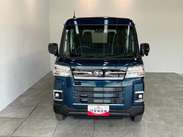 アトレーＲＳ　両側電動スライドドア　届出済未使用車　レーダークルコン衝突被害軽減ブレーキ　スマアシ　コーナーセンサー　ＬＥＤ　スマートキー　両側電動スライドドア　オートエアコン　ナビ取付時用バックカメラ　レーダークルーズコントロール　パートタイム４ＷＤ　エコアイドル（滋賀県）の中古車