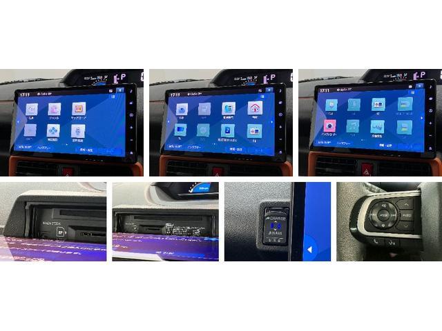 タントファンクロスターボ　１０型フルセグナビ　Ｂカメラ　ドラレコ衝突被害軽減ブレーキ　コーナーセンサー　ターボ　１０型フルセグナビ　Ｂｌｕｅｔｏｏｔｈ　ＤＶＤ再生　ＣＤ録音　バックカメラ　ナビ連動前後車内ドラレコ　両側電動スライド　前席シートヒーター　エコアイドル（滋賀県）の中古車