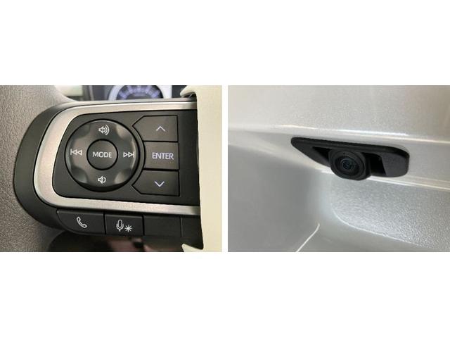 ムーヴキャンバスストライプスＧ　両側電動スライドドア　届出済未使用車衝突被害軽減ブレーキ　コーナーセンサー　バックカメラ（ナビ装着時用）　両側電動スライドドア　前席シートヒーター　電動パーキングブレーキ　ＬＥＤ　オートライト　オートエアコン　スマートキー　エコアイドル（滋賀県）の中古車