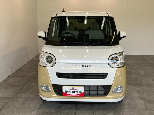 ムーヴキャンバスストライプスＧ　両側電動スライドドア　届出済未使用車衝突被害軽減ブレーキ　コーナーセンサー　バックカメラ（ナビ装着時用）　両側電動スライドドア　前席シートヒーター　電動パーキングブレーキ　ＬＥＤ　オートライト　オートエアコン　スマートキー　エコアイドル（滋賀県）の中古車