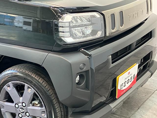 タフトＧターボ　ダーククロムベンチャー　クルコン　届出済未使用車衝突被害軽減ブレーキ　コーナーセンサー　ターボ　バックカメラ（ナビ装着時用）　前席シートヒーター　電動パーキング　クルーズコントロール　ＬＥＤ　オートライト　オートエアコン　スマートキー　エコアイドル（滋賀県）の中古車