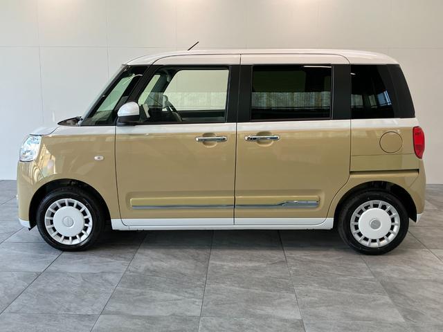 ムーヴキャンバスストライプスＧ　９型ディスプレイオーディオ　届出済未使用車衝突被害軽減ブレーキ　コーナーセンサー　ＬＥＤ　スマートキー　前席シートヒーター　両側電動スライドドア　９型ディスプレイオーディオ　バックカメラ　Ｂｌｕｅｔｏｏｔｈ　ＵＳＢ（滋賀県）の中古車