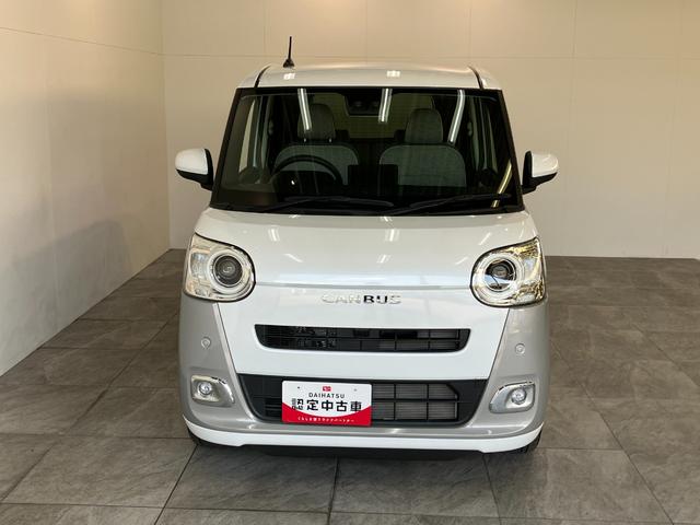 ムーヴキャンバスストライプスＧターボ　フルセグナビ　バックカメラ衝突被害軽減ブレーキ　コーナーセンサー　フルセグナビ　バックカメラ　ＤＶＤ　Ｂｌｕｅｔｏｏｔｈ　ＵＳＢ　　両側電動スライドドア　前席シートヒーター　レーダークルーズコントロール　スマートキー（滋賀県）の中古車