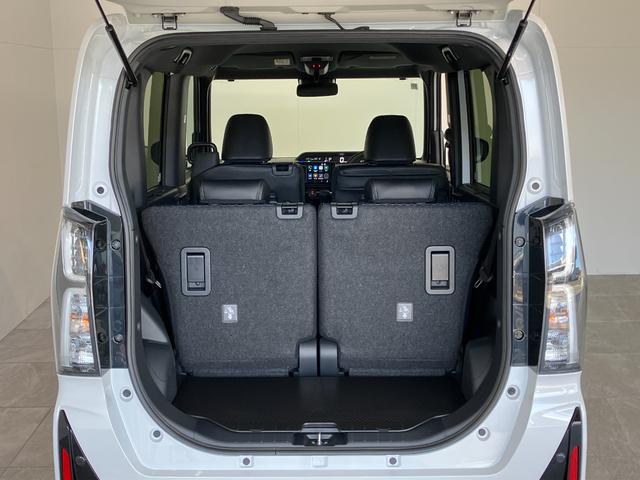 タントカスタムＸ　９型ディスプレイオーディオ　届出済未使用車衝突被害軽減ブレーキ　コーナーセンサー　９インチディスプレイオーディオ　フルセグ　Ｂｌｕｅｔｏｏｔｈ　ＵＳＢ　バックカメラ　両側電動スライドドア　前席シートヒーター　ＬＥＤ　オートエアコン（滋賀県）の中古車