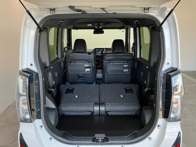 タントカスタムＸ　９型ディスプレイオーディオ　届出済未使用車衝突被害軽減ブレーキ　コーナーセンサー　９インチディスプレイオーディオ　フルセグ　Ｂｌｕｅｔｏｏｔｈ　ＵＳＢ　バックカメラ　両側電動スライドドア　前席シートヒーター　ＬＥＤ　オートエアコン（滋賀県）の中古車
