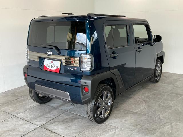 タフトG ダーククロムベンチャー クルコン 届出済未使用車衝突被害軽減ブレーキ コーナーセンサー バックカメラ(ナビ装着時用) 前席シートヒーター スカイフィールトップ LED レーダークルーズコントロール オートエアコン スマートキー エコアイドル(滋賀県)の中古車