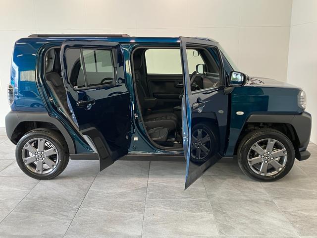 タフトG ダーククロムベンチャー クルコン 届出済未使用車衝突被害軽減ブレーキ コーナーセンサー バックカメラ(ナビ装着時用) 前席シートヒーター スカイフィールトップ LED レーダークルーズコントロール オートエアコン スマートキー エコアイドル(滋賀県)の中古車