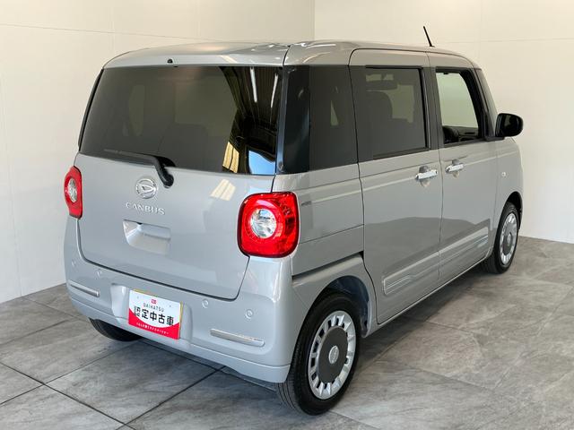 ムーヴキャンバスセオリーＧ　両側電動スライドドア　ＬＥＤ　届出済未使用車衝突被害軽減ブレーキ　コーナーセンサー　バックカメラ（ナビ装着時用）　両側電動スライドドア　前席シートヒーター　電動パーキングブレーキ　ＬＥＤ　オートライト　オートエアコン　スマートキー　エコアイドル（滋賀県）の中古車