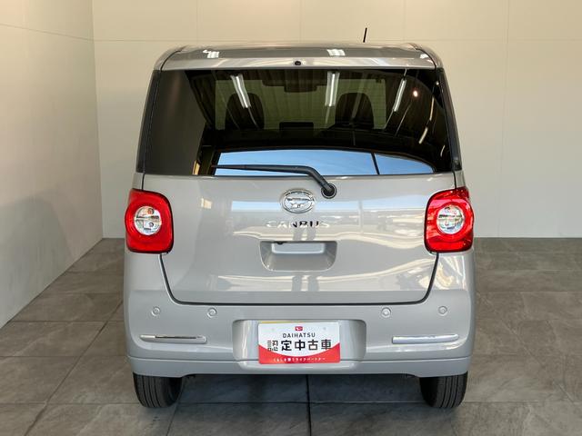 ムーヴキャンバスセオリーＧ　両側電動スライドドア　ＬＥＤ　届出済未使用車衝突被害軽減ブレーキ　コーナーセンサー　バックカメラ（ナビ装着時用）　両側電動スライドドア　前席シートヒーター　電動パーキングブレーキ　ＬＥＤ　オートライト　オートエアコン　スマートキー　エコアイドル（滋賀県）の中古車
