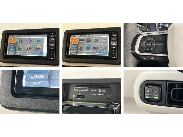 ムーヴキャンバスストライプスＧ　フルセグナビ　バックカメラ　車検整備付衝突被害軽減ブレーキ　コーナーセンサー　フルセグナビ　Ｂｌｕｅｔｏｏｔｈ　ＤＶＤ再生　ＣＤ録音　バックカメラ　両側電動スライドドア　前席シートヒーター　ＬＥＤ　オートライト　スマートキー　エコアイドル（滋賀県）の中古車