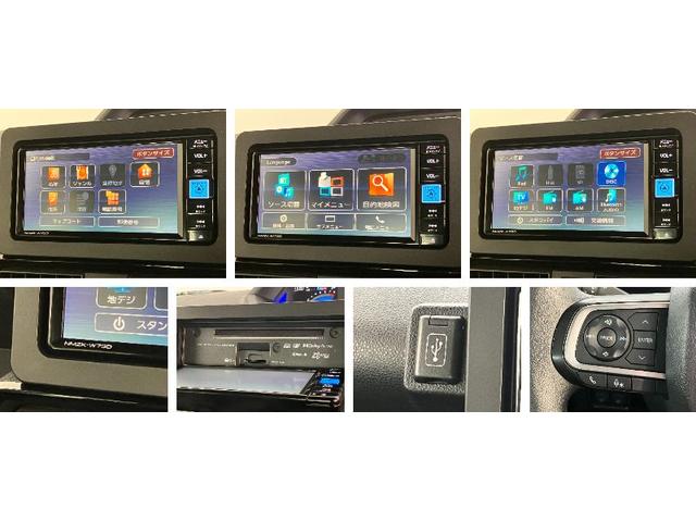 タントカスタムＸ　フルセグナビ　バックカメラ　前席シートヒーター衝突被害軽減ブレーキ　コーナーセンサー　フルセグナビ　Ｂｌｕｅｔｏｏｔｈ　ＤＶＤ再生　バックカメラ　前席シートヒーター　両側電動スライドドア　ＬＥＤ　オートライト　スマートキー　エコアイドル（滋賀県）の中古車