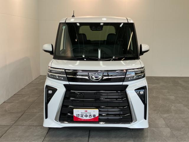 タントカスタムＲＳ　ターボ　９インチディスプレイオーディオ　ＬＥＤ衝突被害軽減ブレーキ　コーナーセンサー　ターボ　９インチディスプレイオーディオ　フルセグ　Ｂｌｕｅｔｏｏｔｈ　バックカメラ　両側電動スライドドア　前席シートヒーター　ＬＥＤ　スマートキー　エコアイドル（滋賀県）の中古車