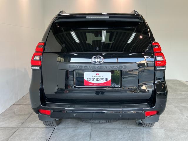 ランドクルーザープラドＴＸ　Ｌパッケージ　マットブラックエディション　フルセグナビ衝突被害軽減ブレーキ　コーナーセンサー　フルセグナビ　バックカメラ　Ｂｌｕｅｔｏｏｔｈ　ＥＴＣ　電動サンルーフ　ＬＥＤ　レーダークルコン　デフロック　デュアルエアコン　スマートキー　本革シート（滋賀県）の中古車