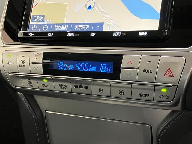 ランドクルーザープラドＴＸ　Ｌパッケージ　マットブラックエディション　フルセグナビ衝突被害軽減ブレーキ　コーナーセンサー　フルセグナビ　バックカメラ　Ｂｌｕｅｔｏｏｔｈ　ＥＴＣ　電動サンルーフ　ＬＥＤ　レーダークルコン　デフロック　デュアルエアコン　スマートキー　本革シート（滋賀県）の中古車