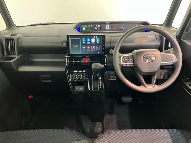 タントカスタムＸ　９型ディスプレイオーディオ　届出済未使用車衝突被害軽減ブレーキ　コーナーセンサー　９型ディスプレイオーディオ　フルセグ　Ｂｌｕｅｔｏｏｔｈ　ＵＳＢ　バックカメラ　両側電動スライドドア　前席シートヒーターＬＥＤ　スマートキー　エコアイドル（滋賀県）の中古車
