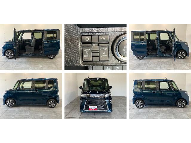 タントカスタムＸ　９型ディスプレイオーディオ　届出済未使用車衝突被害軽減ブレーキ　コーナーセンサー　９型ディスプレイオーディオ　フルセグ　Ｂｌｕｅｔｏｏｔｈ　ＵＳＢ　バックカメラ　両側電動スライドドア　前席シートヒーターＬＥＤ　スマートキー　エコアイドル（滋賀県）の中古車