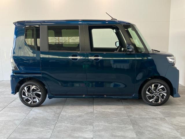 タントカスタムＸ　９型ディスプレイオーディオ　届出済未使用車衝突被害軽減ブレーキ　コーナーセンサー　９型ディスプレイオーディオ　フルセグ　Ｂｌｕｅｔｏｏｔｈ　ＵＳＢ　バックカメラ　両側電動スライドドア　前席シートヒーターＬＥＤ　スマートキー　エコアイドル（滋賀県）の中古車