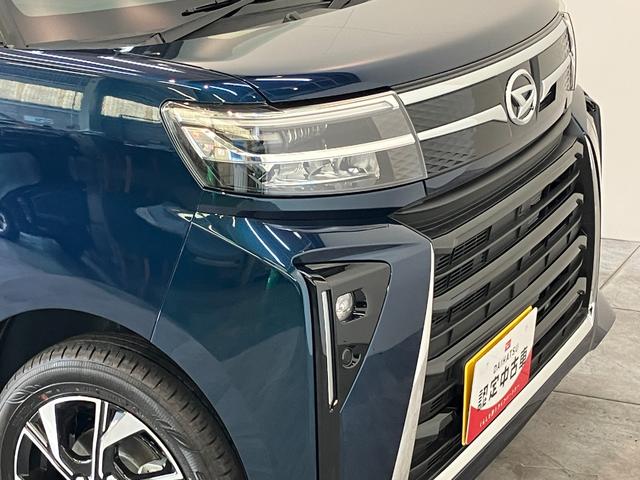 タントカスタムＸ　９型ディスプレイオーディオ　届出済未使用車衝突被害軽減ブレーキ　コーナーセンサー　９型ディスプレイオーディオ　フルセグ　Ｂｌｕｅｔｏｏｔｈ　ＵＳＢ　バックカメラ　両側電動スライドドア　前席シートヒーターＬＥＤ　スマートキー　エコアイドル（滋賀県）の中古車