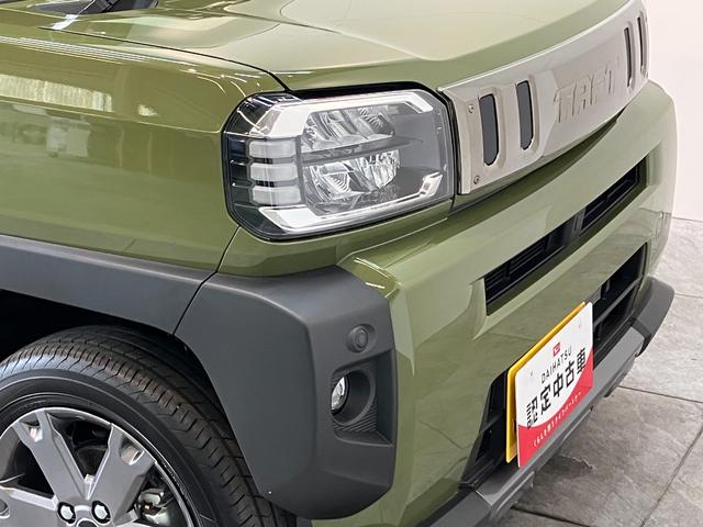 タフトＧダーククロムベンチャー　クルコン　ＬＥＤ　届出済未使用車衝突被害軽減ブレーキ　コーナーセンサー　バックカメラ（ナビ装着時用）　前席シートヒーター　電動パーキング　スカイフィールトップ　ＬＥＤ　オートライト　オートエアコン　スマートキー　レーダークルコン（滋賀県）の中古車