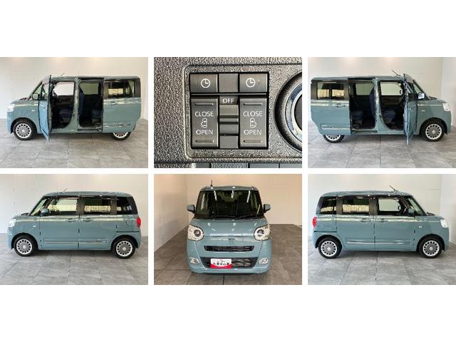ムーヴキャンバスセオリーＧ　１０型ナビ　バックカメラ　ドラレコ　車検整備付衝突被害軽減ブレーキ　コーナーセンサー　１０型フルセグナビ　バックカメラ　Ｂｌｕｅｔｏｏｔｈ　ＵＳＢ　ＤＶＤ　前後ドラレコ　両側電動スライドドア　前席シートヒーター　ＬＥＤ　スマートキー（滋賀県）の中古車