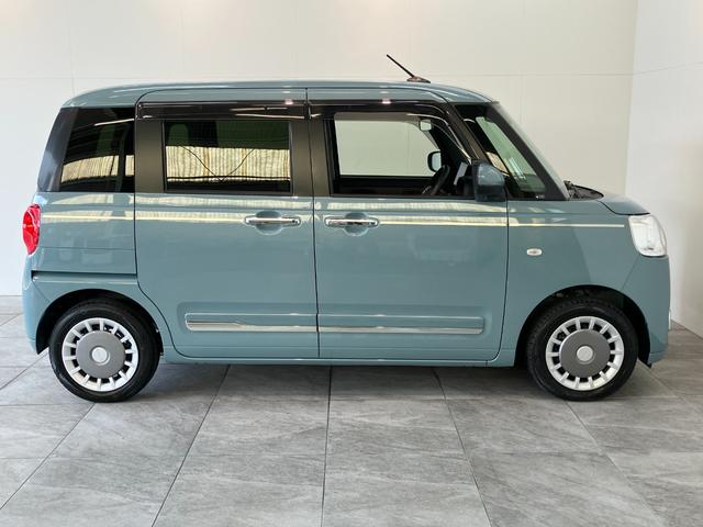 ムーヴキャンバスセオリーＧ　１０型ナビ　バックカメラ　ドラレコ　車検整備付衝突被害軽減ブレーキ　コーナーセンサー　１０型フルセグナビ　バックカメラ　Ｂｌｕｅｔｏｏｔｈ　ＵＳＢ　ＤＶＤ　前後ドラレコ　両側電動スライドドア　前席シートヒーター　ＬＥＤ　スマートキー（滋賀県）の中古車