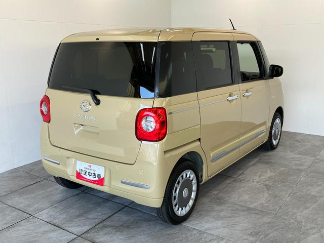 ムーヴキャンバスセオリーＧ　両側電動スライドドア　ＬＥＤ　届出済未使用車衝突被害軽減ブレーキ　コーナーセンサー　バックカメラ（ナビ装着時用）　両側電動スライドドア　前席シートヒーター　電動パーキングブレーキ　ＬＥＤ　オートライト　オートエアコン　スマートキー　エコアイドル（滋賀県）の中古車