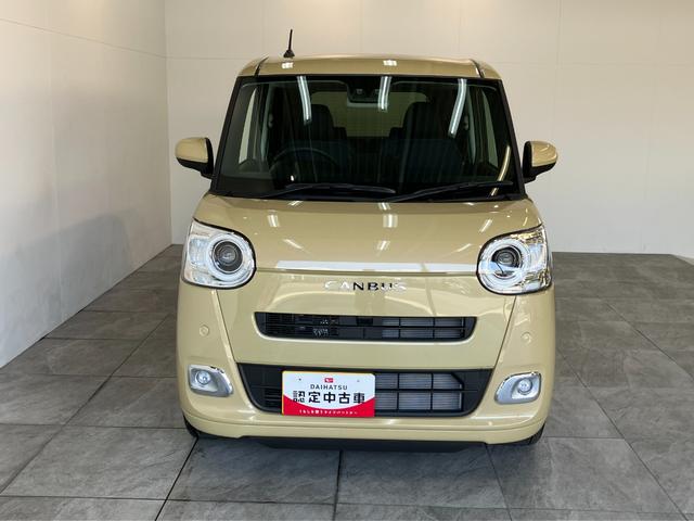 ムーヴキャンバスセオリーＧ　両側電動スライドドア　ＬＥＤ　届出済未使用車衝突被害軽減ブレーキ　コーナーセンサー　バックカメラ（ナビ装着時用）　両側電動スライドドア　前席シートヒーター　電動パーキングブレーキ　ＬＥＤ　オートライト　オートエアコン　スマートキー　エコアイドル（滋賀県）の中古車