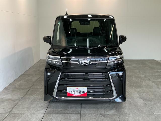 タントカスタムＸ　両側電動スライドドア　ＬＥＤ　届出済未使用車衝突被害軽減ブレーキ　コーナーセンサー　バックカメラ（ナビ装着時用）　両側電動スライドドア　前席シートヒーター　電動パーキングブレーキ　ＬＥＤ　オートライト　オートエアコン　スマートキー　エコアイドル（滋賀県）の中古車