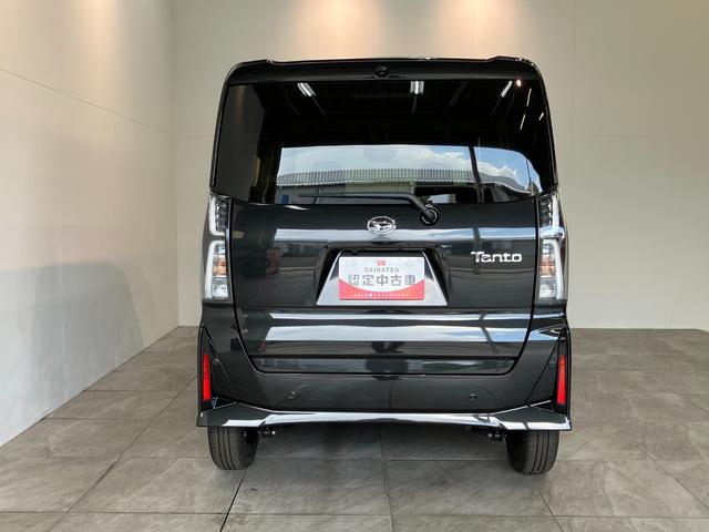 タントカスタムＸ　両側電動スライドドア　ＬＥＤ　届出済未使用車衝突被害軽減ブレーキ　コーナーセンサー　バックカメラ（ナビ装着時用）　両側電動スライドドア　前席シートヒーター　電動パーキングブレーキ　ＬＥＤ　オートライト　オートエアコン　スマートキー　エコアイドル（滋賀県）の中古車