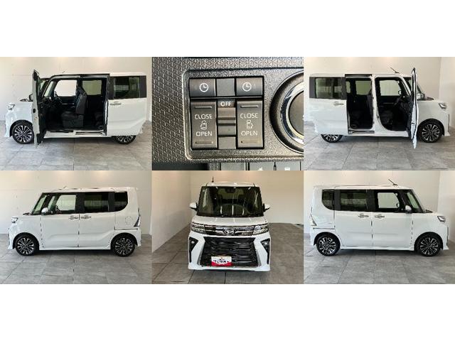 タントカスタムRS 9型ディスプレイオーディオ 届出済未使用車衝突被害軽減ブレーキ コーナーセンサー ターボ 9型ディスプレイオーディオ フルセグ Bluetooth USB バックカメラ 両側電動パワスラ 前席シートヒーター LED スマートキー(滋賀県)の中古車
