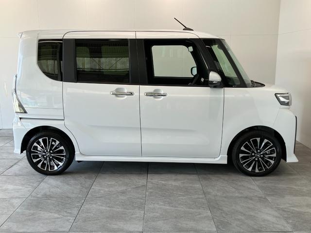 タントカスタムRS 9型ディスプレイオーディオ 届出済未使用車衝突被害軽減ブレーキ コーナーセンサー ターボ 9型ディスプレイオーディオ フルセグ Bluetooth USB バックカメラ 両側電動パワスラ 前席シートヒーター LED スマートキー(滋賀県)の中古車