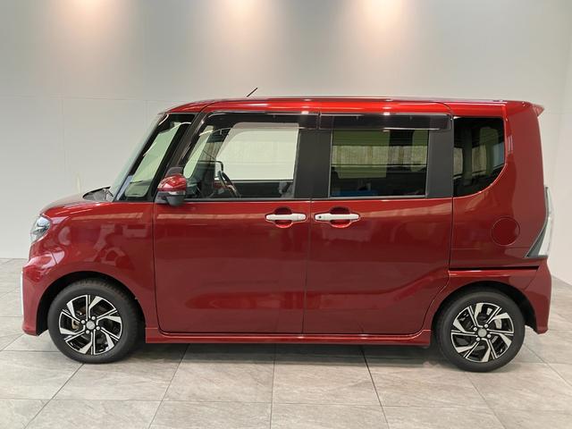 タントカスタムＸ　両側電動スライドドア　シートヒーター衝突被害軽減ブレーキ　コーナーセンサー　パノラマカメラ（ナビ装着時用）　両側電動スライドドア　前席シートヒーター　ＬＥＤヘッド　オートライト　オートエアコン　スマートキー　エコアイドル（滋賀県）の中古車