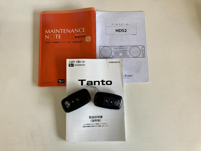 タントＸ　左側電動スライドドア　ＬＥＤライト　スマートキー衝突被害軽減ブレーキ　コーナーセンサー　バックカメラ（ナビ装着時用）　左側電動スライドドア　前席シートヒーター　ＡＭ／ＦＭラジオ　ＥＴＣ　ＬＥＤ　オートライト　オートエアコン　エコアイドル（滋賀県）の中古車