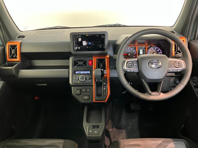 タフトＧ　レーダークルーズコントロール　ＬＥＤ　届出済未使用車衝突被害軽減ブレーキ　コーナーセンサー　クルコン　バックカメラ（ナビ装着時用）　前席シートヒータ　電動パーキング　スカイフィールトップ　ＬＥＤ　オートライト　オートエアコン　スマートキー　エコアイドル（滋賀県）の中古車
