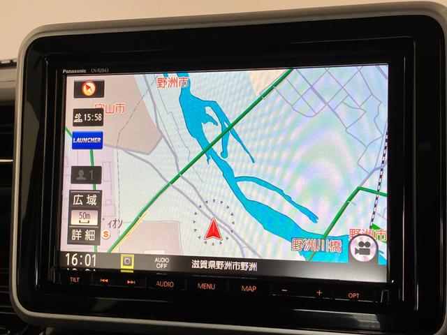 スペーシアカスタムハイブリッドＸＳ　８型ナビ　バックカメラ　両側パワスラスズキセーフティサポート　８型フルセグナビ　バックカメラ　ドラレコ　ＥＴＣ　オートライト　ＤＶＤ　Ｂｌｕｅｔｏｏｔｈ　ＵＳＢ　ＬＥＤ　両側電動スライドドア　スマートキー　運転席シートヒーター（滋賀県）の中古車