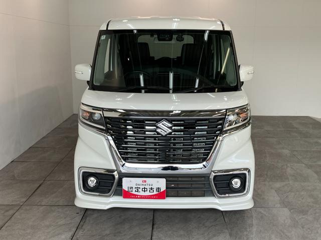 スペーシアカスタムハイブリッドＸＳ　８型ナビ　バックカメラ　両側パワスラスズキセーフティサポート　８型フルセグナビ　バックカメラ　ドラレコ　ＥＴＣ　オートライト　ＤＶＤ　Ｂｌｕｅｔｏｏｔｈ　ＵＳＢ　ＬＥＤ　両側電動スライドドア　スマートキー　運転席シートヒーター（滋賀県）の中古車