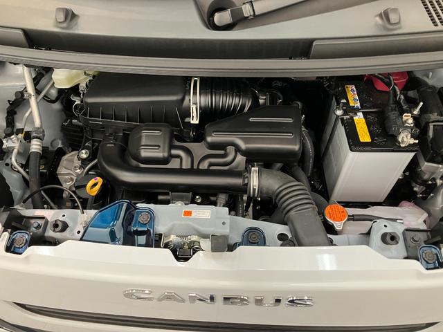 ムーヴキャンバスストライプスＧ　両側電動スライドドア　届出済未使用車衝突被害軽減ブレーキ　コーナーセンサー　バックカメラ（ナビ装着時用）　両側電動スライドドア　前席シートヒーター　電動パーキングブレーキ　ＬＥＤ　オートライト　オートエアコン　スマートキー　エコアイドル（滋賀県）の中古車