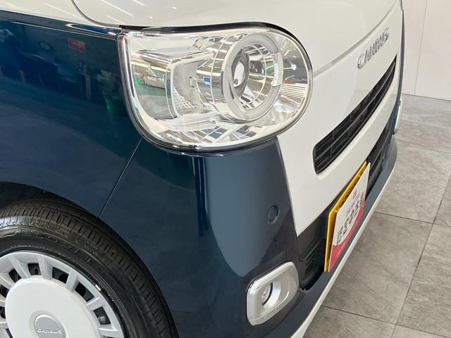 ムーヴキャンバスストライプスＧ　両側電動スライドドア　届出済未使用車衝突被害軽減ブレーキ　コーナーセンサー　バックカメラ（ナビ装着時用）　両側電動スライドドア　前席シートヒーター　電動パーキングブレーキ　ＬＥＤ　オートライト　オートエアコン　スマートキー　エコアイドル（滋賀県）の中古車