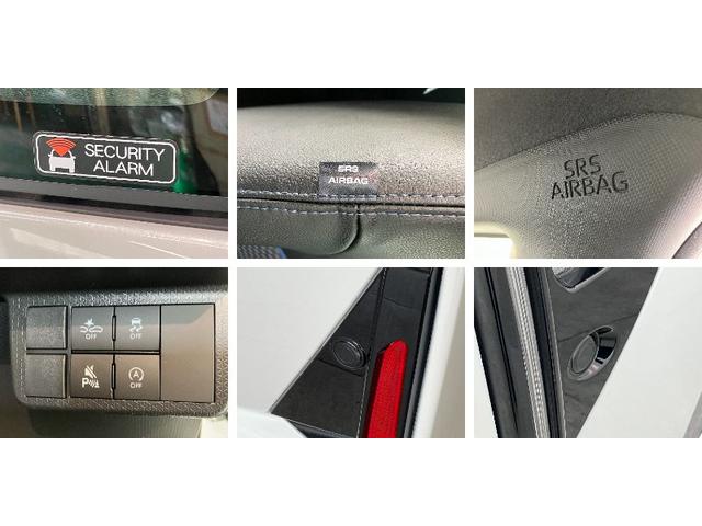 タントカスタムＲＳ　ターボ　両側電動スライドドア　届出済未使用車衝突被害軽減ブレーキ　コーナーセンサー　ターボ　バックカメラ（ナビ装着時用）　両側電動スライドドア　前席シートヒーター　電動パーキングブレーキ　ＬＥＤ　オートエアコン　スマートキー　エコアイドル（滋賀県）の中古車