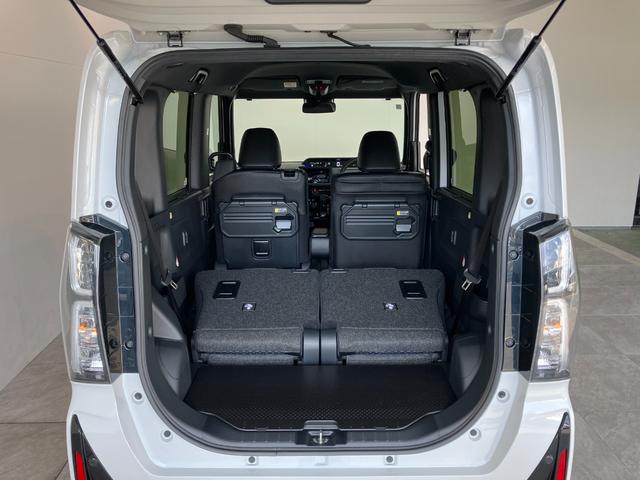 タントカスタムＲＳ　ターボ　両側電動スライドドア　届出済未使用車衝突被害軽減ブレーキ　コーナーセンサー　ターボ　バックカメラ（ナビ装着時用）　両側電動スライドドア　前席シートヒーター　電動パーキングブレーキ　ＬＥＤ　オートエアコン　スマートキー　エコアイドル（滋賀県）の中古車
