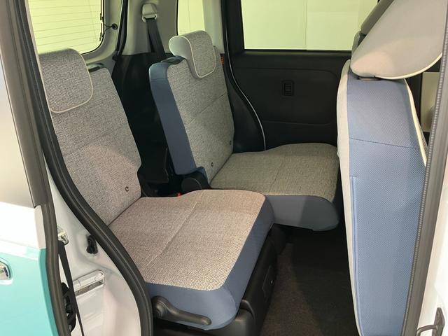 ムーヴキャンバスストライプスＧ　両側電動スライドドア　届出済未使用車衝突被害軽減ブレーキ　コーナーセンサー　バックカメラ（ナビ装着時用）　両側電動スライドドア　前席シートヒーター　電動パーキングブレーキ　ＬＥＤ　オートライト　オートエアコン　スマートキー　エコアイドル（滋賀県）の中古車
