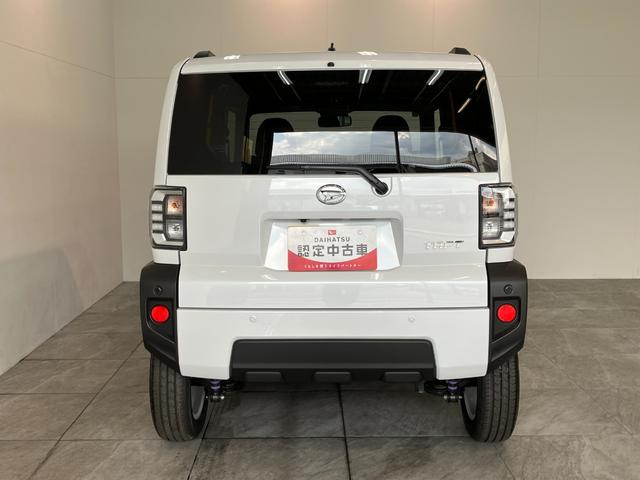 タフトＧ　レーダークルコン　コーナーセンサー　届出済未使用車衝突被害軽減ブレーキ　コーナーセンサー　バックカメラ（ナビ装着時用）　レーダークルーズコントロール　前席シートヒーター　電動パーキング　ＬＥＤ　オートライト　オートエアコン　スマートキー　エコアイドル（滋賀県）の中古車