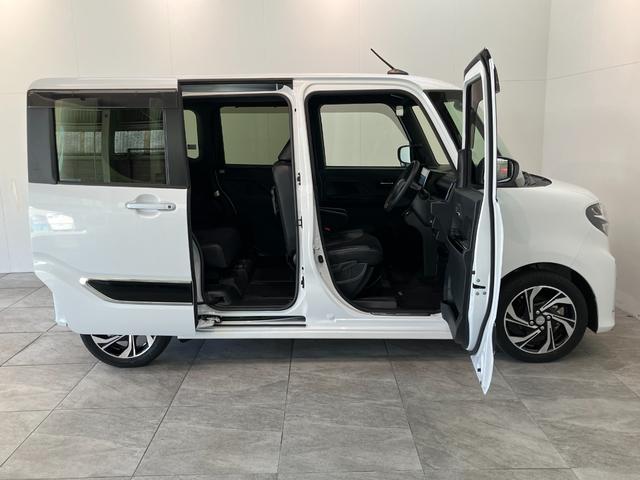 タントカスタムＲＳスタイルセレクション　９型ナビ　パノラマカメラ衝突被害軽減ブレーキ　コーナーセンサー　鋳型フルセグナビ　Ｂｌｕｅｔｏｏｔｈ　ＤＶＤ　ＵＳＢ　パノラマカメラ　前後ドラレコ　両側パワスラ　前席シートヒーター　ＬＥＤ　レーダークルコン　エコアイドル（滋賀県）の中古車
