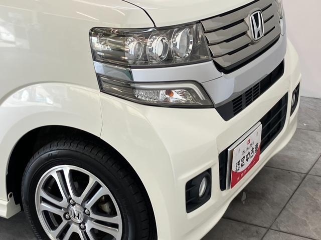 Ｎ−ＢＯＸカスタムＧ　ＳＳパッケージ　ワンセグナビ　バックカメラ　ＨＩＤ追突被害軽減ブレーキ　ワンセグナビ　バックカメラ　ＤＶＤ　両側電動スライドドア　ＨＩＤヘッドライト　オートライト　トップシェイドガラス　オートエアコン　スマートキー　エコアイドル（滋賀県）の中古車