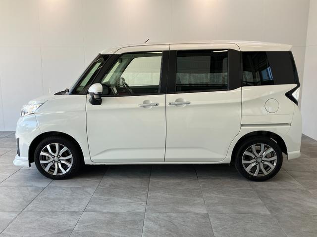 トールカスタムＧターボ　ＳＡ３　９型フルセグナビ　バックカメラ衝突被害軽減ブレーキ　コーナーセンサー　ターボ　９型フルセグナビ　Ｂｌｕｅｔｏｏｔｈ　ＤＶＤ再生　ＵＳＢ　バックカメラ　両側電動スライドドア　クルーズコントロール　ＬＥＤ　スマートキー　エコアイドル（滋賀県）の中古車
