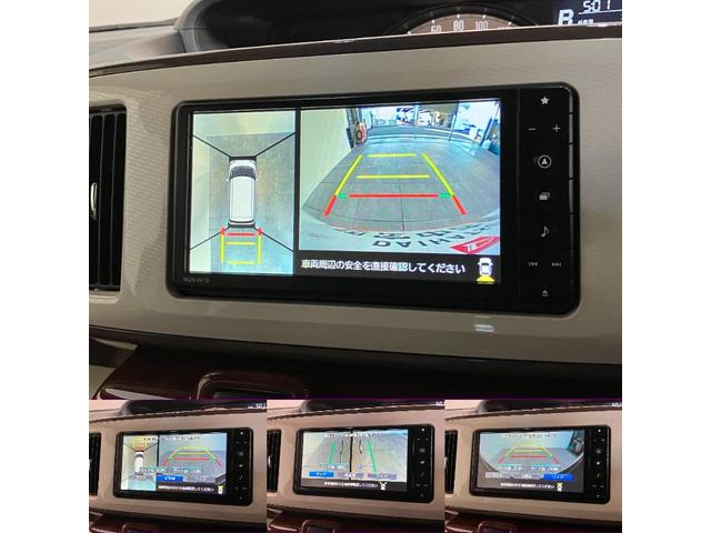 ムーヴキャンバスＧメイクアップＶＳ　ＳＡ３　フルセグナビ　パノラマカメラ衝突被害軽減ブレーキ　スマアシ３　フルセグナビ　Ｂｌｕｅｔｏｏｔｈ　ＵＳＢ　ＤＶＤ　パノラマカメラ　前後ドラレコ　両側電動スライドドア　ＬＥＤ　オートエアコン　運転席シートヒーター　スマートキー（滋賀県）の中古車
