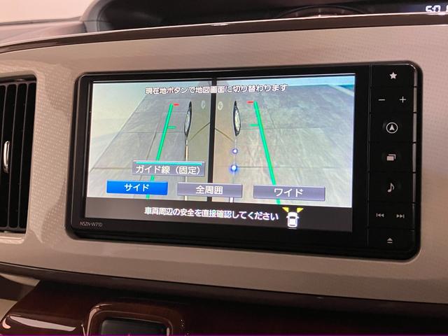 ムーヴキャンバスＧメイクアップＶＳ　ＳＡ３　フルセグナビ　パノラマカメラ衝突被害軽減ブレーキ　スマアシ３　フルセグナビ　Ｂｌｕｅｔｏｏｔｈ　ＵＳＢ　ＤＶＤ　パノラマカメラ　前後ドラレコ　両側電動スライドドア　ＬＥＤ　オートエアコン　運転席シートヒーター　スマートキー（滋賀県）の中古車