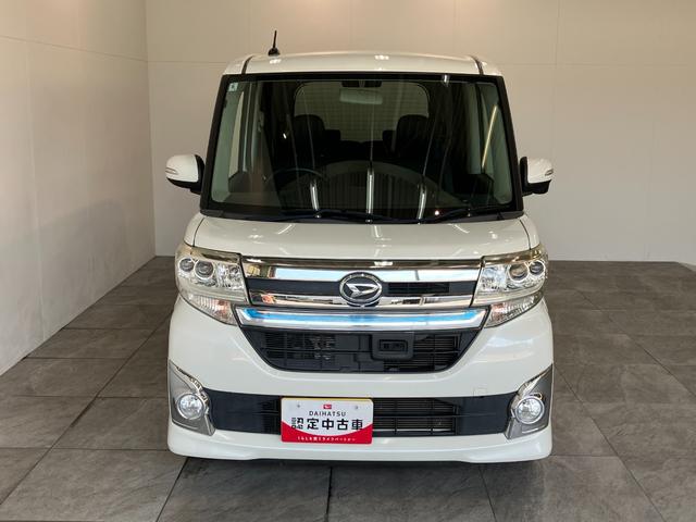 タントカスタムＲＳ　ＳＡ　ターボ　フルセグナビ　バックカメラ衝突被害軽減ブレーキ　スマートアシスト　ターボ　フルセグナビ　バックカメラ　ＤＶＤ　Ｂｌｕｅｔｏｏｔｈ　ＵＳＢ　両側電動スライドドア　ＬＥＤ　オートライト　オートエアコン　スマートキー　エコアイドル（滋賀県）の中古車