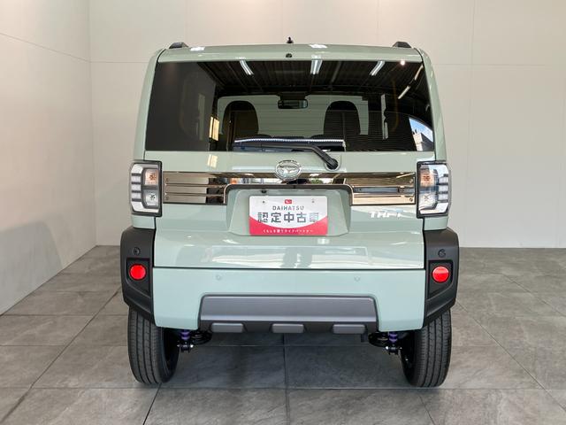 タフトＧ　ダーククロムベンチャー　コーナーセンサー　届出済未使用車衝突被害軽減ブレーキ　コーナーセンサー　バックカメラ（ナビ装着時用）　前席シートヒーター　電動パーキング　クルーズコントロール　ＬＥＤ　オートライト　オートエアコン　スマートキー　エコアイドル（滋賀県）の中古車