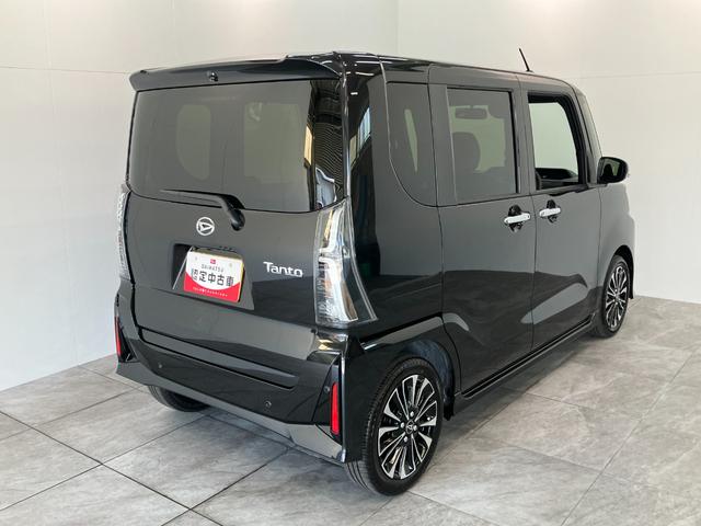 タントカスタムＲＳ　９型ディスプレイオーディオ　届出済未使用車衝突被害軽減ブレーキ　コーナーセンサー　ターボ　９型ディスプレイオーディオ　フルセグ　Ｂｌｕｅｔｏｏｔｈ　ＵＳＢ　バックカメラ　両側電動スライドドア　前席シートヒーター　ＬＥＤ　スマートキー（滋賀県）の中古車